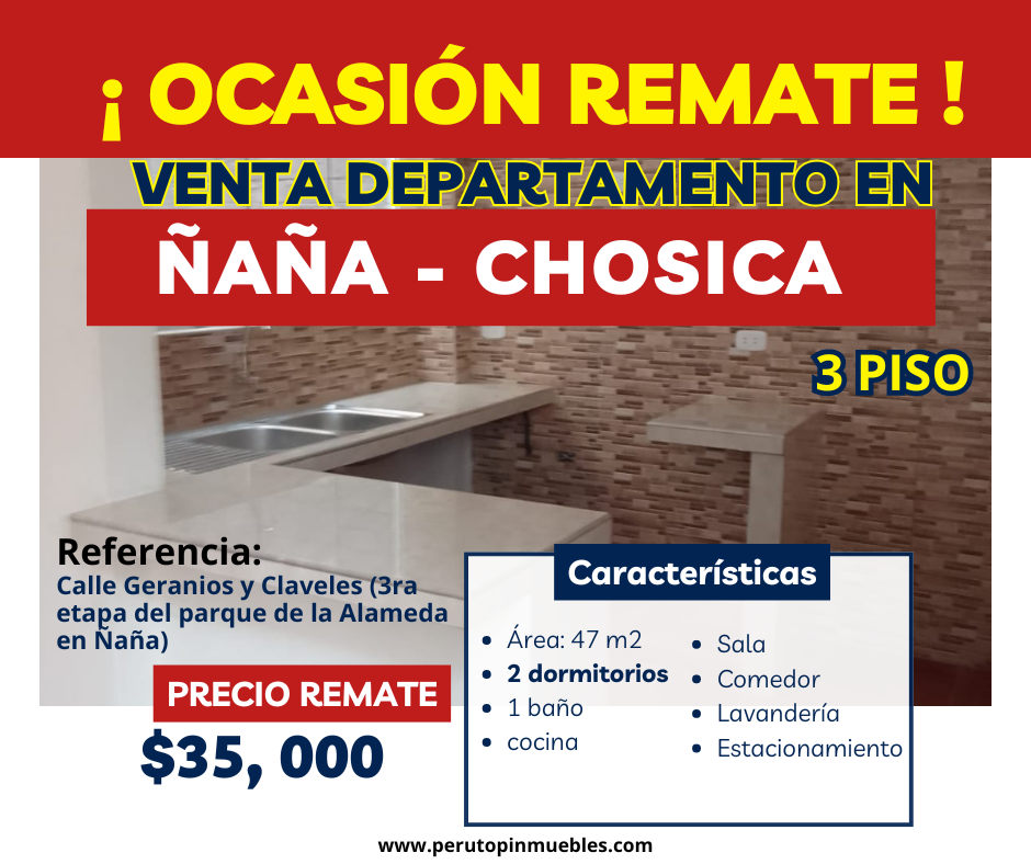 departamento en venta en ñaña