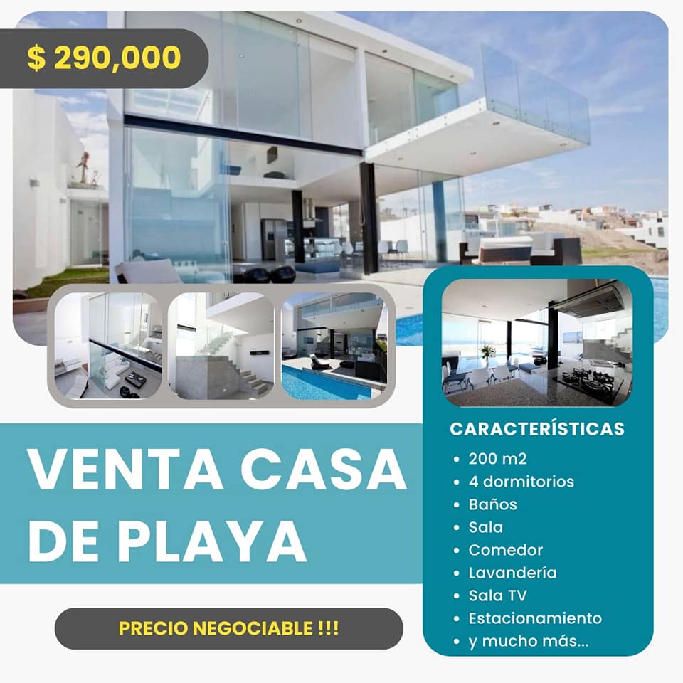 venta de casa de playa en club las palmeras en cerro azul