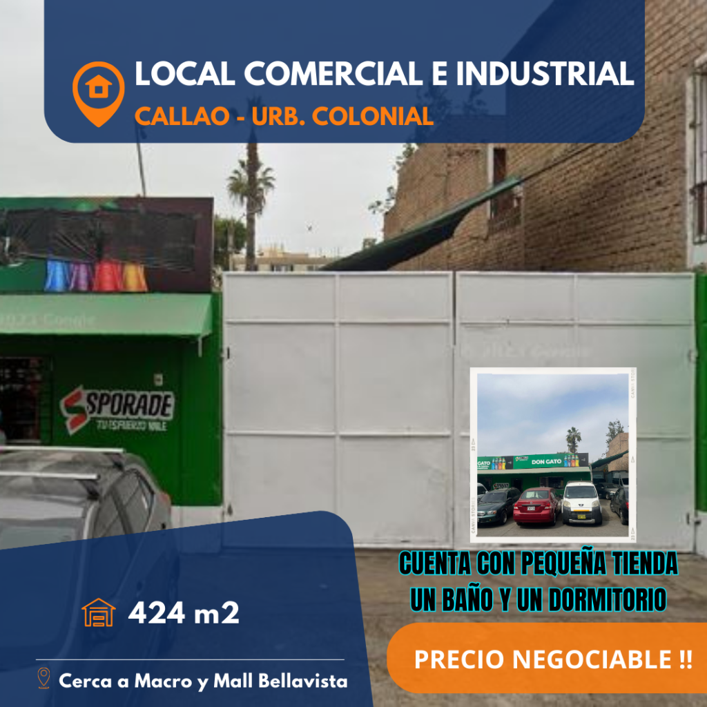 venta de local comercial e industrial en el callao