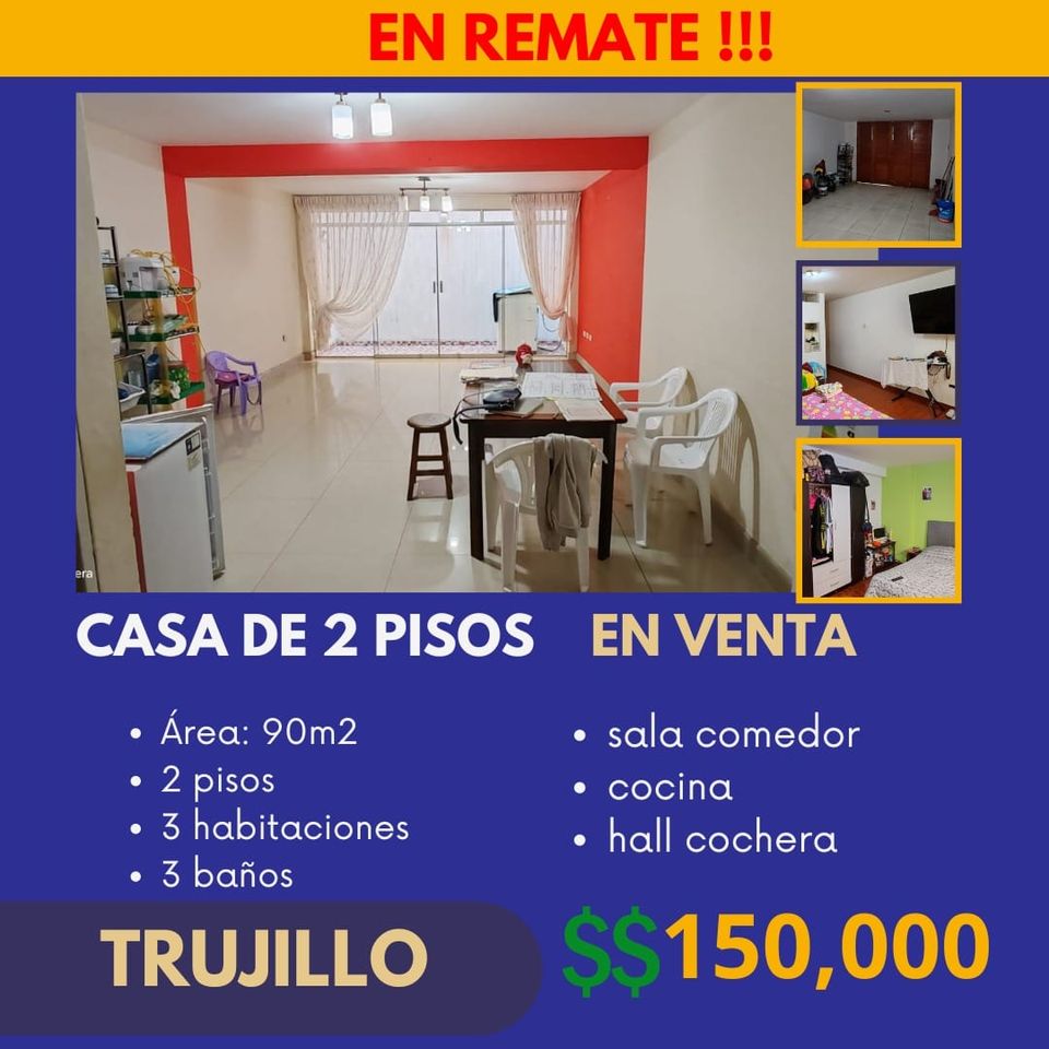 casa en venta en trujillo de 167m2