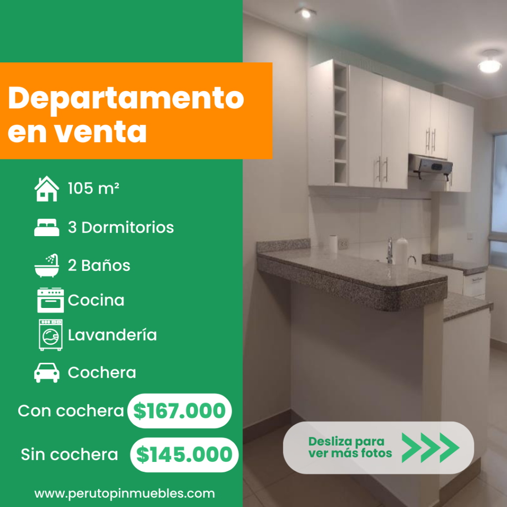 departamento en venta en la calera de 105m2